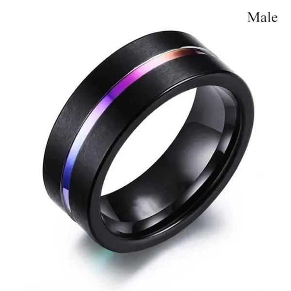 Wholesale Fashionable Couple Ring Set Round Diamond Six Claw Alloy Geometric Pattern Neutral Style For Men And Women