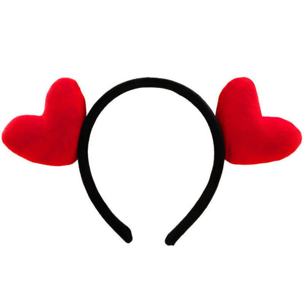 oly-dc6ae772426725997de61447d75407b1 Wholesale Valentine's Day Headwear Cute Red Love Hair Band Tanabata Bridesmaid Wedding Funny Hair Card Girl Headband Hair Accessories Women