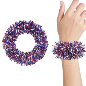 Red, White, and Blue Wide Stripe / Independence Day Wrist Corsage
