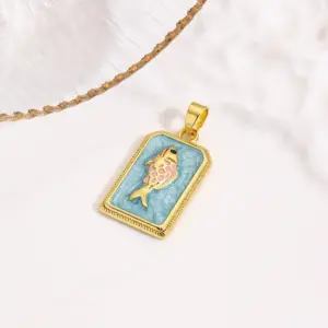 Lake Blue Fish / 1 Strand/Package