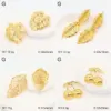 Wholesale Ion Plating (IP) 18K Gold Plated Leaves Cherry Flower 304 Stainless Steel Elegant Vacation Classic Style Waterproof Non Tarnish Drop Earrings