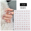 Wholesale Explosive Bow Nail Art Sticker Cute Simple Belt Adhesive Black and White Gold and Silver Red Ribbon Bow Nail Sticker