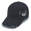 oly-dcbbdde449699cfa8bc827065c06c74a Wholesale style personalized chain iron ring baseball cap versatile student Korean style curved brim peaked cap female summer sun hat
