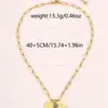 Wholesale Maple Leaf Waterproof Women's Necklace In 304 Stainless Steel With 18K Gold Plated Finish And Zircon Inlay On Box Chain
