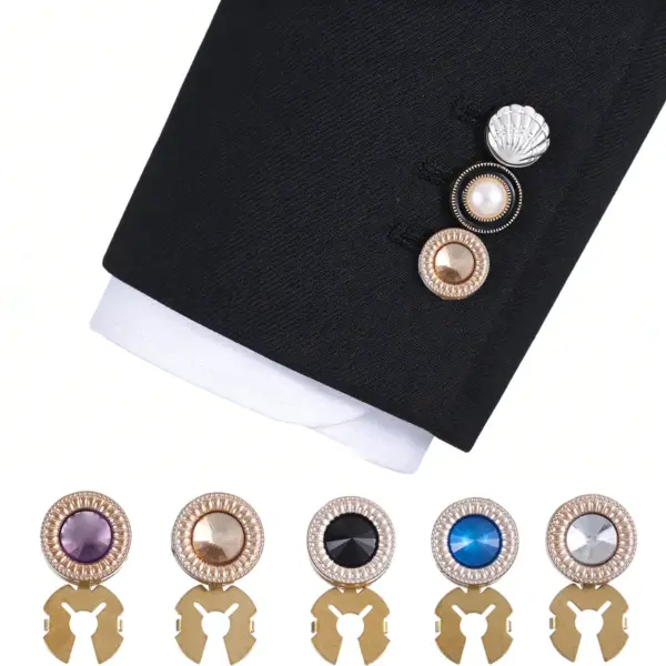 Wholesale Modern Style Zinc Alloy Cufflinks For Adults Featuring Buckle Craftsmanship