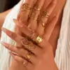 Wholesale Stainless Steel Open Ring Irregular Design Elegant Sexy Style For Women Couples Adults Universal Season Fashion Jewelry