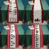 oly-dce40fabf0da78706389b234afb37988 Wholesale Christmas Table Flag Decoration Snowflake Plaid Snowman Pattern Christmas Print Tablecloth Dining Table Mat American Style