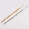 Wholesale AML Hot Sale Shiny Diamond Hollow Pig Nose 304 Stainless Steel 18K Gold Plated Couple Bracelet