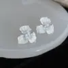 Wholesale Geometric Healing Earrings For Women In Copper With Crystal Inlay, Featuring 0.03µm Coating And Copper Ear Pins