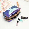 Wholesale PU Laser Cosmetic Bag Creative Fish Tail Portable Large Capacity Storage Bag Handheld Colorful Wash Bag