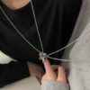 oly-dd55803d8ab74de2afc55ed1389aba54 Wholesale Astronaut Necklace Couple Pair of Cool Women Trendy Men ins Style Personality Pendant Long-distance Love Valentine's Day Gift