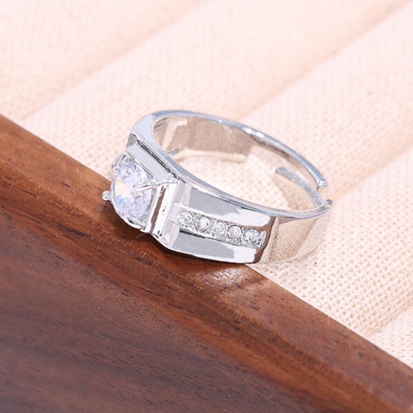 oly-dd6099feee0b17b6e111b67f9bda7db8 Wholesale supply of couples ring imitation moissanite ring open wedding ring gold-plated ring women's ring wholesale men's and women's rings