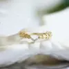 Wholesale Jewelry Elegant Modern Style Grain Copper Plating Rings