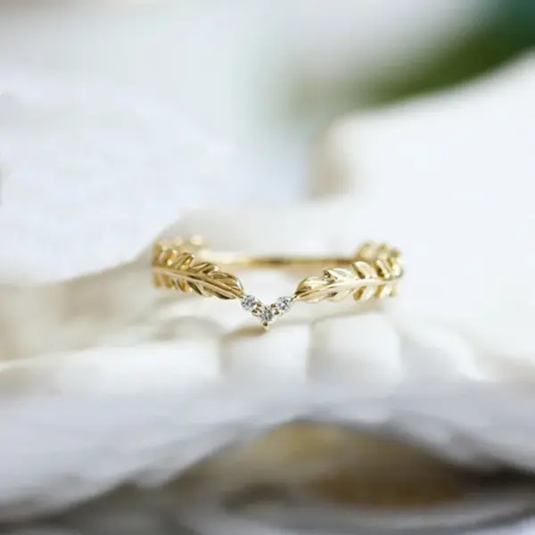 Wholesale Jewelry Elegant Modern Style Grain Copper Plating Rings