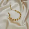 Wholesale PVD Coated Solid Color 304 Stainless Steel Classic Style Waterproof Non Tarnish Bracelets Necklace