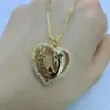 Wholesale Electroplated Letter Pendant Necklace For Women In Copper With 18K Real Gold Plated Water Plating And Zircon Inlay, Featuring Box Chain
