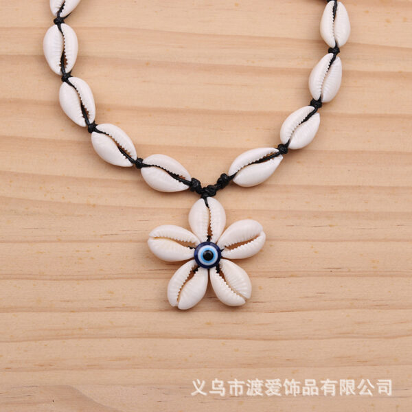 oly-dd867a136a38faa2303b5c1390396d26 Wholesale fashion exaggerated necklace demon eyes shell pendant summer holiday style necklace retractable jewelry women