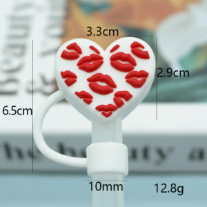 White love lips 10mm / Bagged without straw