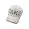 oly-dd950fb1c3a0d2a34e263520b4d1566e Wholesale Hat Peaked Cap Women's Face-Showing Small Spring and Summer Rhinestone Baseball Cap Summer Letter Sun Hat Korean Style Sun Protection Hat