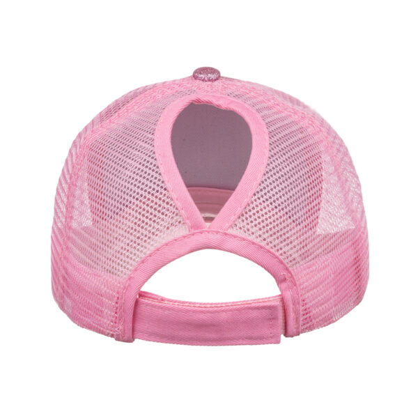 oly-dd9e66dad1c1fcedcb09cb58f6dbddec Wholesale Spring and summer multi-color bright pink ponytail baseball cap ponytail net cap B723