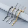 Wholesale Geometric Simple Style Men's Bracelet In 304 Stainless Steel With 18K Real Gold Plated PVD Coating 0.03µm