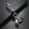 Wholesale Skull Keychain Alloy Creative Skull Arm Cross Pendant Car Metal Pendant Keychain