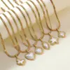 Wholesale Heart Shape Necklace With Electroplated Finish Featuring Snake Chain, 1 Set Jewelry Set