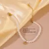 Wholesale 304 Stainless Steel Plastic Irregular Geometric Heart Shape PVD Coated 18K Real Gold Plated Wedding Vacation French Style Beaded OT Clasp Toggle Clasp Closure Lobster Trigger Clasp Closure Gold Bracelet Bracelets