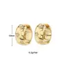 Wholesale 1 Pair Luxurious Classic Style Pentagram Circle Plating Inlay Copper Zircon 18k Gold Plated Earrings