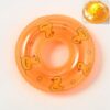 Wholesale No.8 inflatable mini swimming ring milk tea shop donut small swimming ring baby bathing swimming ring toy accessories