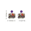 Wholesale colorful festival jewelry Mardi Gras carnival truck crocodile beads lobster earrings earrings