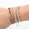 Wholesale Fashion Round Beaded Natural Stone Knitting Bracelets