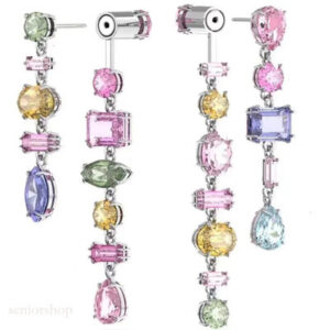 Rainbow candy double layer ear wire