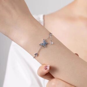 Wholesale Tassel Butterfly Bracelet Women's Light Luxury High-end Little Red Book Same Style Zircon Niche Design Gift Jewelry for Girlfriend