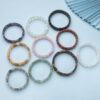Wholesale Creative Fashion Natural Stone Crystal Facet Rectangular Hand Row Square Brand Bracelet Semi-precious Stone Agate Bracelet Bracelet