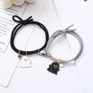 New ghost bracelet "black rope + gray rope]