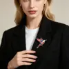 Wholesale Hummingbird Pin In Zinc Alloy With Rhinestones Featuring Diamond Craft, Perfect For Independence Day