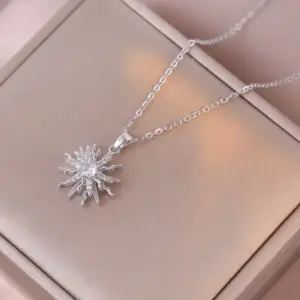 X0765 Steel Rotating Necklace