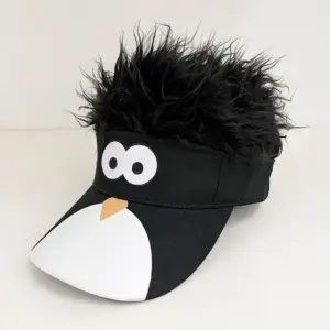 Black and White Penguin - Black Wig / adjustable