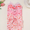 Wholesale valentine's day bow ribbon spring clip heart-shaped red lip printing hair clip hair accessories