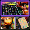 oly-df30d7bacf6c295b6c15dabe2cc84eee Wholesale Sell 100 transparent laser stickers PET creative diy retro laser hand account holographic stickers