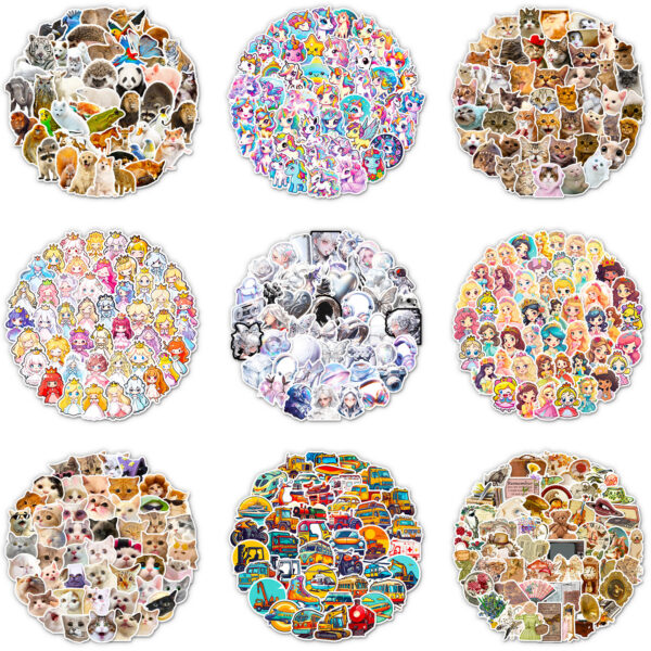 oly-df4ca7d9a68b758ea6866e8e5c82a201 Wholesale 50 multi-style stickers shop personalized DIY decorative stickers unicorn waterproof stickers