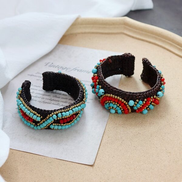 oly-df59b09ff266056c83f87f4ec18810d1 Wholesale handmade Bohemian ethnic bracelet woven natural stone retro personality Xizang bracelet accessories for women