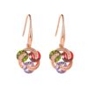 oly-df6afb569c9e49465a8646f7c70897ee Wholesale selling earrings temperament micro-inlaid zircon earrings female simple color diamond windmill earrings