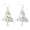 Wholesale Christmas Two-Color Earrings Necklace Gift Personalized Creative Exaggerated Holiday Carnival Jewelry for Women