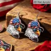 Wholesale Retro Statue Print Drop Earrings For Women In White And Red Acrylic With 304 Stainless Steel Ear Pins