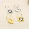 Wholesale Ion Plating (IP) 18K Gold Plated Heart Shape 304 Stainless Steel Vintage Style Simple Style Commute Waterproof Non Tarnish Drop Earrings