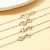 Wholesale 1pc Simple Fashion Bowknot Heart Anchor ECG Infinity Symbol Pendant Bracelet, Suitable For Daily Wear On Dates