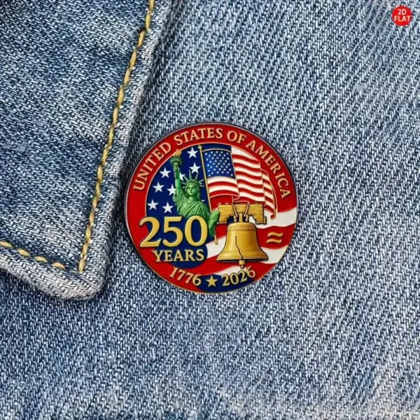 Wholesale United States Flag Brooch Pin Handmade In 304 Stainless Steel, Perfect For American National Day