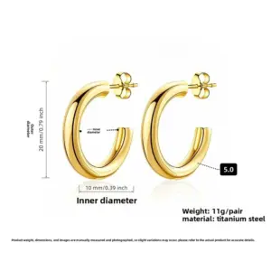 5.0 Needle Style Gold 20MM